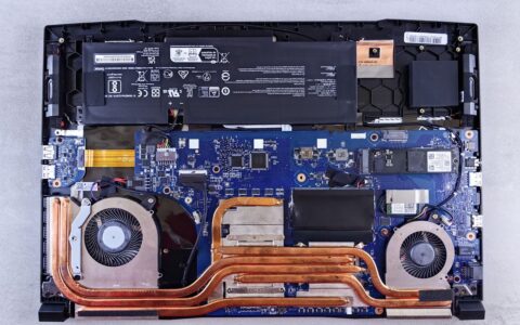 computer repair of laptop motherboard and cooling system components.